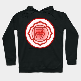 Grounded and balanced Root Chakra- Teal Hoodie